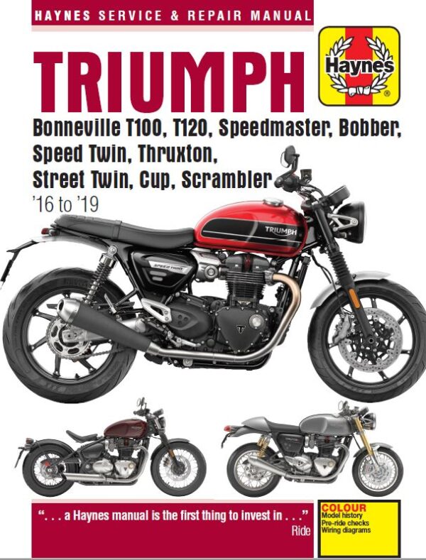 Haynes Manual Modern Triumph Twins 2016+