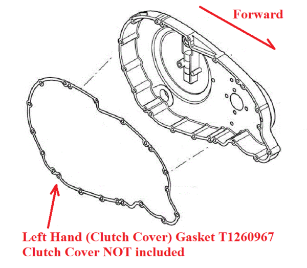 TRIUMPH - Gasket, LH Clutch Side: T1260967